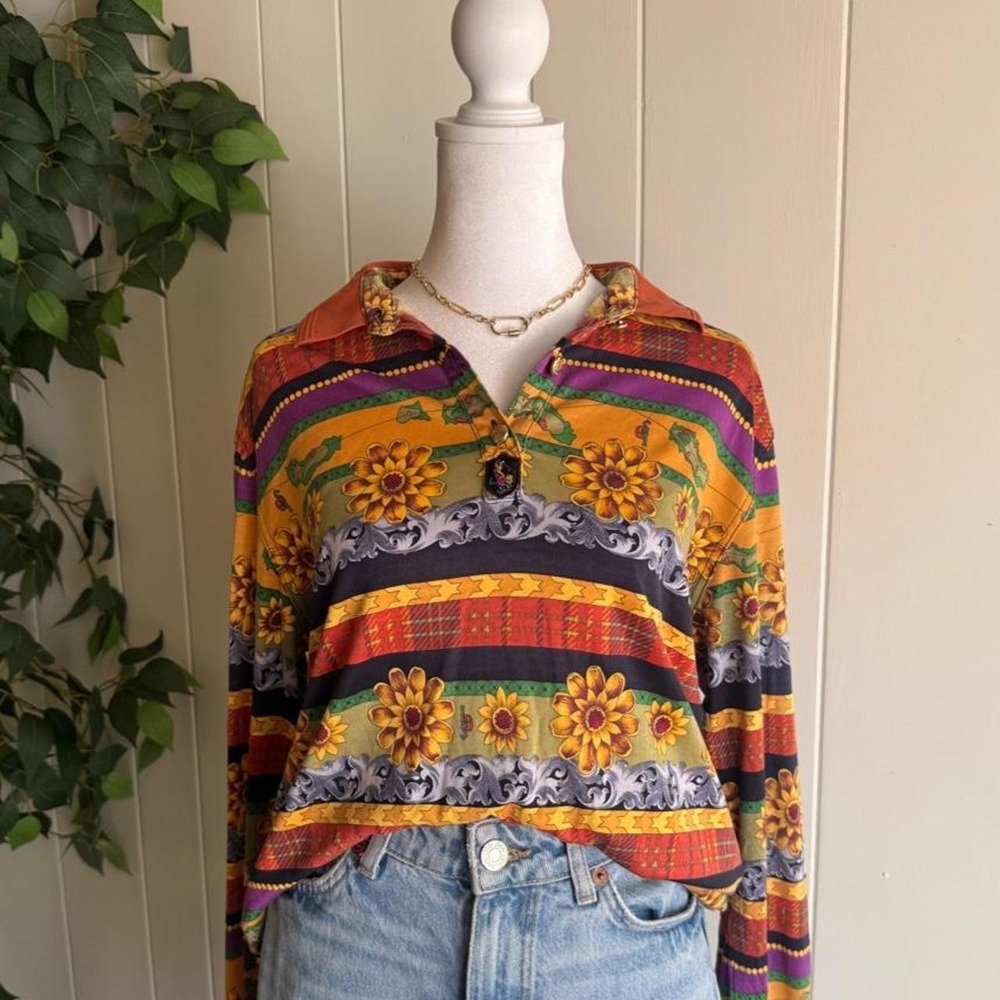 Lee Dong Soo Sport 90's Golf Multicolored Sweater Size 90
